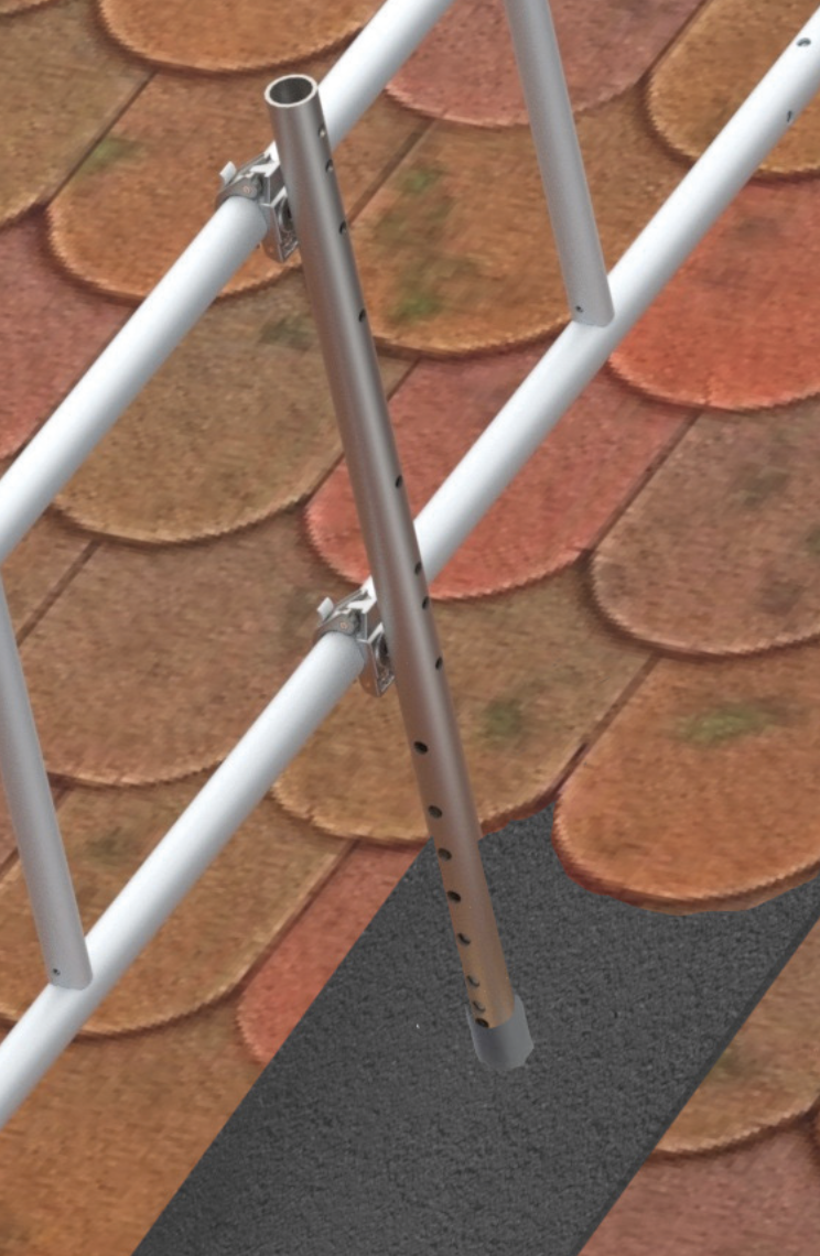 Ortgang-Abstursicherung mit Rohrmanschette