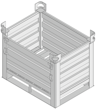 Steel box with flap Tobler AG