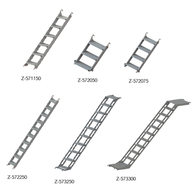 Escalier en aluminium avec limon Tobler SA