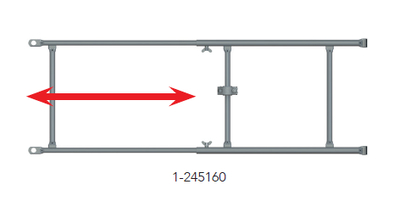 Garde-corps de fermeture réglable en acier Tobler AG